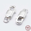 925 Sterling Silver Lobster Claw Clasps X-STER-K167-075D-S-1