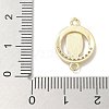 Rack Plating Brass Micro Pave Clear Cubic Zirconia Religion Virgin Mary Connector Charms KK-L224-094G-07-3