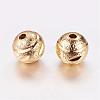 Real 24K Gold Plated Brass Beads KK-P097-01-2