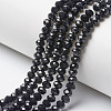 Opaque Solid Color Imitation Jade Glass Beads Strands EGLA-A044-P4mm-D18-1