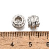 925 Sterling Silver Clear Cubic Zirconia Barrel Beads STER-R011-02P-2