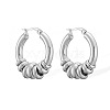 304 Stainless Steel Ring Hoop Earrings WGF6457-01-1