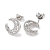 Rack Plated Brass Studs Earring EJEW-Z043-02P-2