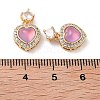 Brass Clear Cubic Zirconia Pendants KK-B102-05G-04-3