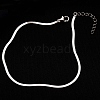 201 304 Stainless Steel Snake Chains Anklets for Women WG046FB-02-1