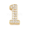 Brass Micro Pave Cubic Zirconia Pendants KK-B167-22G-2
