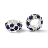 Alloy Montana Rhinestone European Beads X-CPDL-H999-17-1