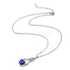 Alloy Resin Pendant Necklaces NJEW-B0003-08P-4