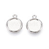 Tibetan Style Alloy Charms Cabochon Settings PALLOY-N178-12AS-A-1