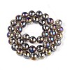Electroplate Transparent Glass Beads Strands GLAA-T032-T10mm-AB02-2
