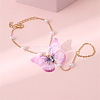 Alloy Plastic Bead Link Ring Bracelets WG85D24-01-4