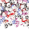 Handmade Flower Printed Porcelain Ceramic Beads PORC-LT0001-12C-6