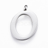 304 Stainless Steel Pendants STAS-F129-O-P-1