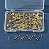 40Pcs 304 Stainless Steel Ball Post Stud Earring Findings STAS-FS0001-76G-9