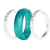 3Pcs Stackable Birthstone Silicone Finger Rings PW-WGC6D7D-01-1