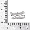 304 Stainless Steel Pendants STAS-D382-04B-P-3
