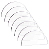 Transparent Acrylic Blank Place Cards TACR-WH0006-07A-1