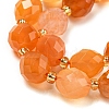 Natural Orange Botswana Agate Beads Strands G-N342-45-4