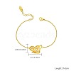 Stainless Steel Curb Chain Link Bracelets for Women OT1319-2-1