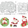 Father Christmas Carbon Steel Cutting Dies Stencils DIY-WH0309-1231-2