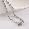 304 Stainless Steel Cable Chain Necklaces NJEW-JN01527-03-3