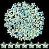 80Pcs Transparent Faceted Glass Connector Charms GLAA-SP0001-88F-02-1