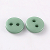 2-Hole Flat Round Resin Sewing Buttons for Costume Design BUTT-E119-36L-12-2