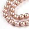 Baking Painted Pearlized Glass Pearl Bead Strands HY-N002-3mm-C02-4