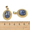 Natural Sodalite Oval Pendants G-B079-02G-07-3