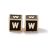 Rack Plating Brass Enamel Beads KK-B060-04G-01W-2