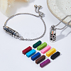 1 Set 316 Surgical Stainless Steel Box Chain Hollow Column Perfume Bottle Pendant Necklaces NJEW-FH0001-28-4