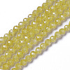 Cubic Zirconia Beads Strands G-F596-48C-2mm-1