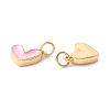 Rack Plating Brass Enamel Charms KK-D073-27G-05-3