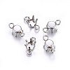 304 Stainless Steel Rhinestone Claw Settings STAS-O107-21A-P-1