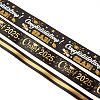 3 Styles Graduation Pattern Polyester Ribbon OCOR-TA0003-32-3