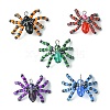 10Pcs 5 Colors Glass Seed Pendants GLAA-CJ0002-30-8