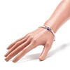 Resin Evil Eye & Acrylic Beaded Stretch Bracelet for Women BJEW-JB08609-04-3