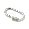 Non-Tarnish 304 Stainless Steel Screw Carabiner Lock Charms LS-STAS-H107-04D-P-2