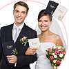Imitation Leather Wedding Guestbooks Notepad with Gold Foil AJEW-WH0348-157-5