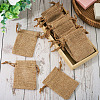 20Pcs Rectangle Polyester Imitation Burlap Packing Pouches Drawstring Bags ABAG-TA0001-95A-5