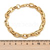 304 Stainless Steel Double Cable Link Chain Bracelets for Women Men BJEW-F488-36G-5