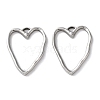 304 Stainless Steel Pendants STAS-L022-554P-1