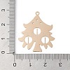 Brass Etched Metal Embellishments Pendants KK-Z058-07KCG-3