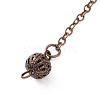 Brass Dowsing Pendulum Big Pointed Pendants KK-A169-01-4