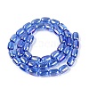 Electroplate Transparent Glass Beads Strands EGLA-Q132-03B-A04-2