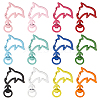 30Pcs Spray Painted Alloy Swivel Lobster Claw Clasps FIND-SC0016-05-1