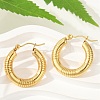 304 Stainless Steel Hoop Earrings for Women EJEW-U046-03G-2