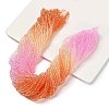 Transparent Painted Glass Beads Strands X1-DGLA-A034-T4mm-A20-1
