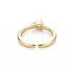 Brass Enamel Cuff Rings RJEW-T016-27F-NF-2