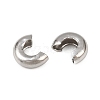 Tarnish Resistant 304 Stainless Steel Crimp Beads Covers STAS-L215-10P-2